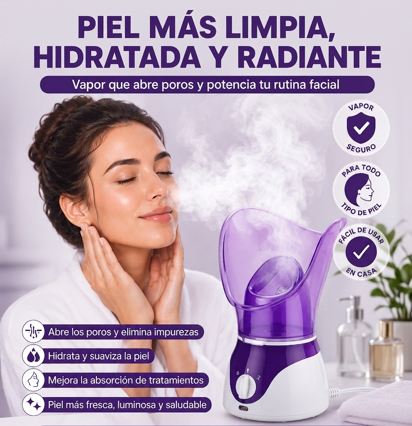 Vaporizador Facial de Hidratación Profunda