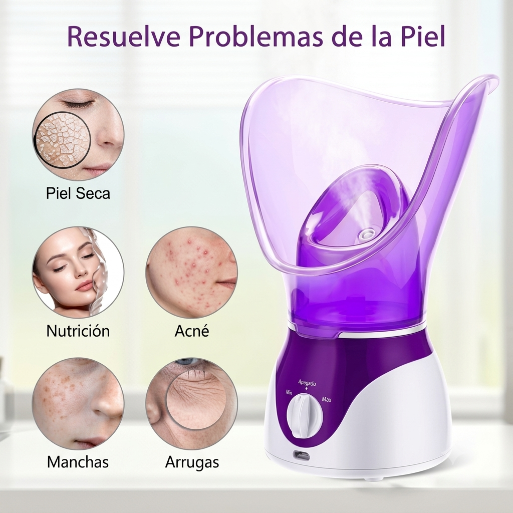 Vaporizador Facial de Hidratación Profunda
